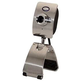 5MP Stainless Steel Webcam w/ Clip Stand and Microphone