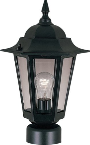 Maxim Lighting International 3001CLBK Builder Cast 1 Light Post Lights & Accessories in Black