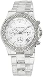 Michael Kors Quartz, Clear Band White Dial - Women's Watch MK5337