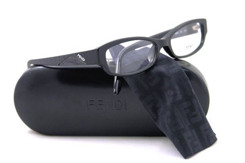 AUTHENTIC FENDI EYEGLASSES FS OPTICAL RX F 806L 001 BLACK F806L
