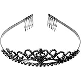 Bridal Tiara - Foxnovo Wedding Bridal Crown Rhinestone Hair Barrettes