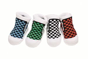 Baberoo Organic Cotton Baby Socks Shoes Gift Box - Skaters(0-12 months), multi colors