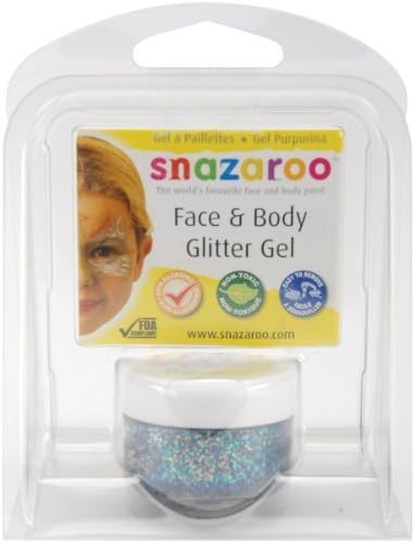 Snazaroo Face &amp; Body Glitter Gel 12ml/Pkg-Multi-Color by Colart Americas