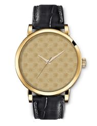 SPRAWL Aanalog Fashion Series Gold Ladies Watches of Genuine Black Leather Strap,Unique Wrist Watch for Women Girls Designed with Opaque golden cubes