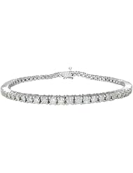 14k Gold 4-Prong Diamond Tennis Bracelet (5 cttw, H-I Color, I1-I2 Clarity)