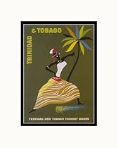 Trinidad and Tobago Pre-Matted Poster Print, 8x10