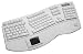 Adesso Tru-Form Contoured Ergonomic MAC USB White Keyboard with Touchpad, 2 USB Ports ( EKB-2150W)