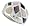 Sterling Silver Freeform Shell Ring, w/Black  White Mother of Pearl Inlay, 3/4