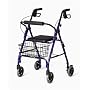 Medline Deluxe Folding Rollator Walker, Blue