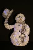 74cm SNOWMAN LIFTING HAT WITH BLUE LED LIGHTS INDOOR/OUTDOOR
