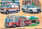 Melissa & Doug : Emergency Vehicles Light (9 pcs)