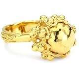 Devon Leigh 18k Gold Dipped Pyrite Ring, Size 7