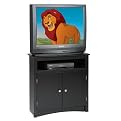 Prepac Tall Black Corner TV Cabinet