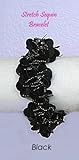 IMAGE OF Bracelet - B332 - Stretch Sequin - Black