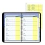 AT-A-GLANCE 86-715-05 Quicknotes quicknumbers phone/address book, wirebound, 4-7/8x8, black