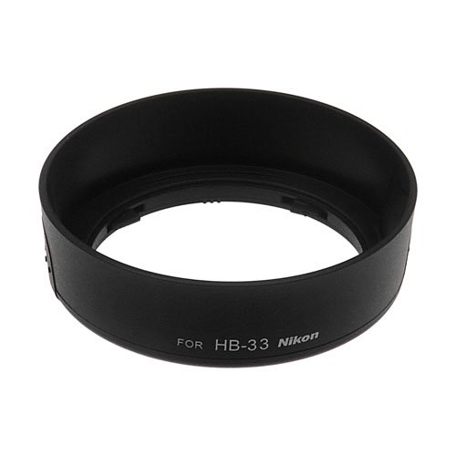 Fotodiox HB-33 Lens Hood (Bayonet) for Nikon 18-55mm f/3.5-5.6 G-AFS Lens ,Nikon 18-55mm f/3.5-5.6G AF-S VR DX, as CL-45, kit lens for Nikon D3100, D3000, D5000, D5100, D60