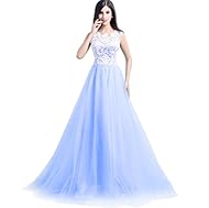 Tulle Lace Sleeveless Bridesmaid Dress/Prom Dress 