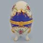 Fine China - Jewelry Box - Blue Egg 3.75"