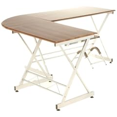 HJH Office/Buerostuhl24 673785 Schreibtisch Easy Go, walnuss / silber