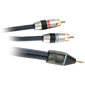 Monster Cable IP400-1.5M Interlink Portable 400 4.92-Foot MkII Balanced Stereo RCA to 1/8 Mini, Pair