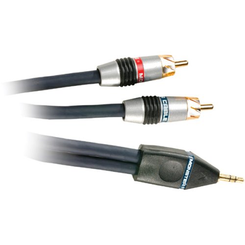 Electronics: Monster Cable IP400 1.5M Interlink Portable 400 4.92 Foot MkII Balanced Stereo RCA to 1/8 Mini, Pair