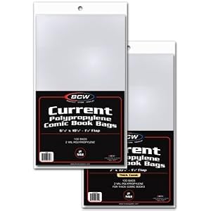 100 - BCW Current Comic Book Bags (100 Sleeve(s) per Pack)