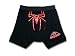 Search : Men's Spider-Man BLACK Boxer Brief. 100% Cotton Spiderman Shorts. Size L Large