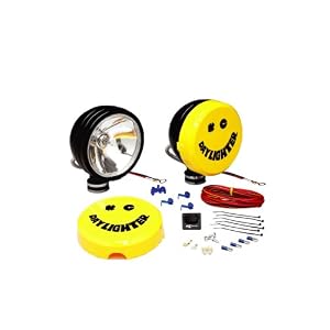 KC HiLiTES 233 Daylighter - 6 In Black 100w Long Range Off Road Light System (Pair)