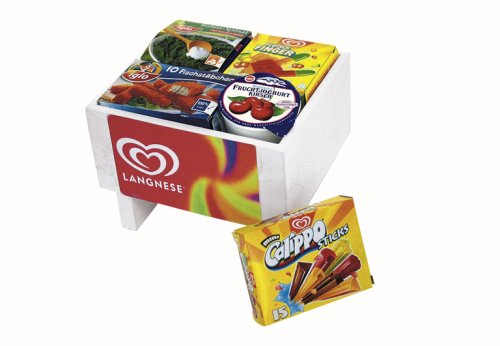 Childrens Toyshop  Spielwaren : Chr. Tanner 0326.0 - Langnese Eiskühltruhe, gefüllt