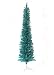 7.5' Wild Teal Pencil Tinsel Artificial Christmas Tree