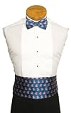 Arizona Cummerbund and Bow Tie Set - University of Arizona Blue Cummerbund Set with A Logo