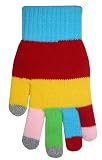 Boss Tech Products Cashmere Knit Touchscreen Gloves with Conductive Fingertips for Use with All Touchscreen Electronic Devices - Rainbow (BTP-GLV-RNBW)