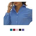 Van Heusen - Ladies' Silky Poplin Long-Sleeve Blouse (V0114)