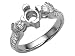 0.50 cts Round Diamonds Engagement Ring - Platinum, 14kt White or Yellow Gold