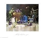 IMAGE OF Still Life with Plums PREMIUM GRADE Rolled CANVAS Art Print Del Gish 30x28