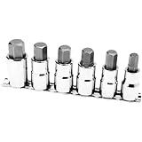 Performance Tool w38886 6 Piece 1/2 Drive Large Hex Bit Socket Set 3/8", 1/2" , 9/16", 12mm, 14mm, 17mm