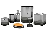 Nu Steel Triune Lavatory Add-ons Established ,seven-Piece