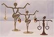 Jewelry Display Stand 3 pcs - Gold & Bronze Dancers