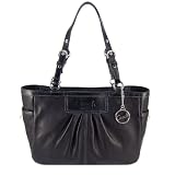 Coach 13759 Pleated Leather East West Gallery Tote Handbag