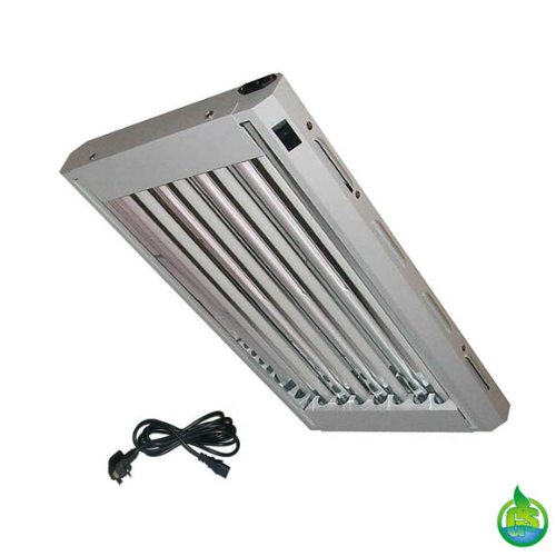 Lightwave T5 Hydroponic / Aquarium / Reptile Flourescent Lighting Unit. 2ft 4 Tube 96w 6, 600 Lumens. For Hydroponics, Agriculture, Indoor Gardening, Greenhouse Etc