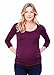 Ingrid & Isabel Women's Maternity 3/4 Sleeve Shirred Top