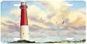 Barnegat Lighthouse Art Print - License Plate Tag By Don Ray From Airstrike