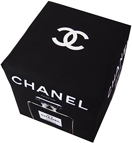 Cube Ottoman 18x18 Chanel No. 5 Black