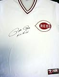 Pete Rose Autographed Cincinnati Reds Jersey Hit King PSA/DNA