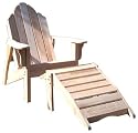 Adirondack Chair & Footstool Woodworking Paper Plan, Build Your Own!!!