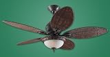 Hunter Ceiling Fans 21647WB Caribbean Breeze Fan - Weathered Bronze Indoor Fan 54