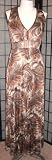 APSARA Daphne Racerback Maxi Silk Dress in Angels Tan Print