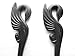 Myhsmooth Zz-bs-swan 2 Count Hair Sticks Natural Black Sandalwood(ebony) Handmade Carved Hair Clip Shawl Hair Pins Pack of 2 Pcs :Swan