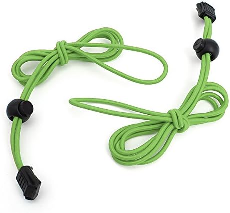 2pcs Shoes Laces for Soprts Shoes Sneakers Locklaces, Green