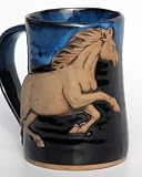 Horse 3D in Garcia Blue Tankard 24 oz